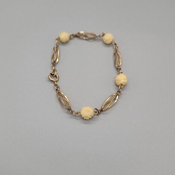 VINTAGE Floral Bracelet - Picture 1 of 2